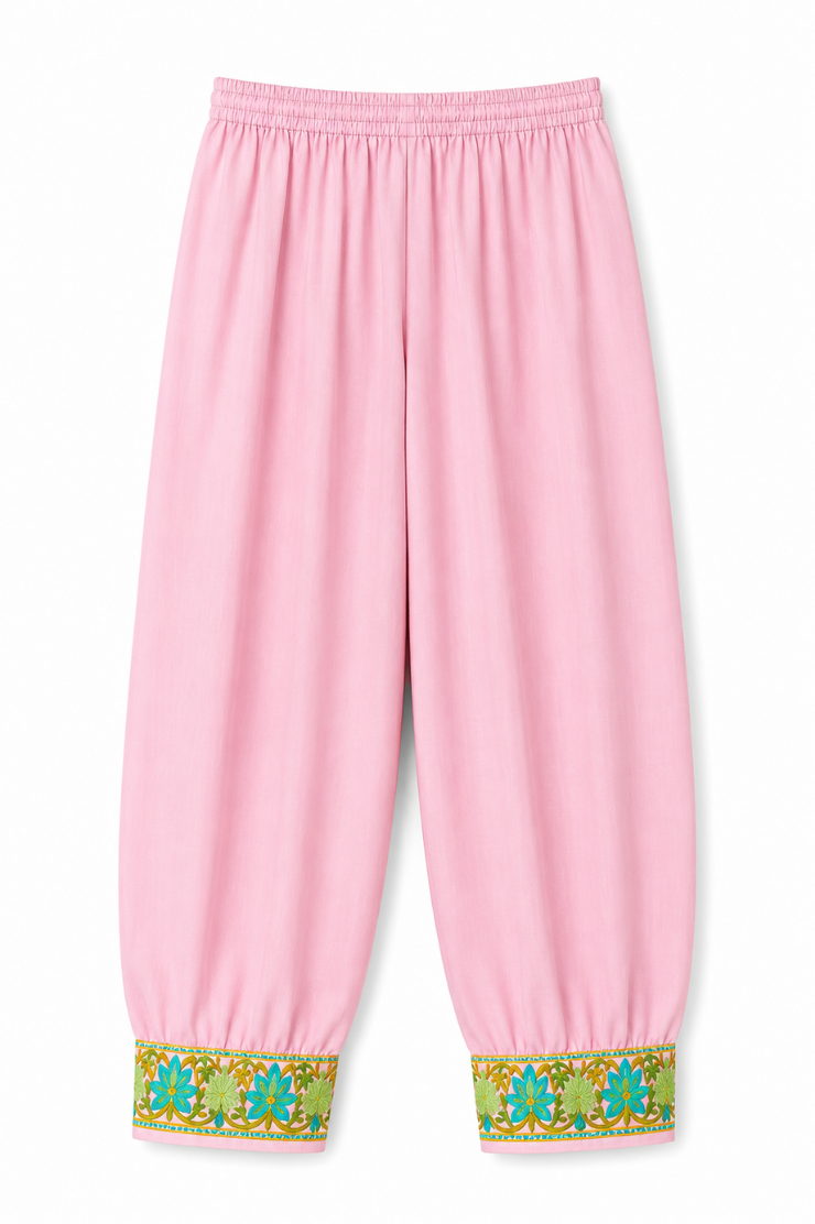 Kashmir Aari cotton Co-Ord Set | Pink